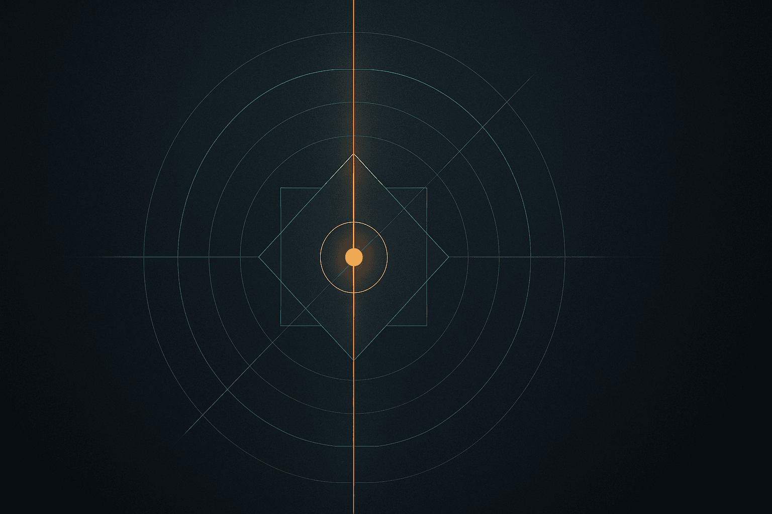 Abstract geometric motif symbolising intention and discernment