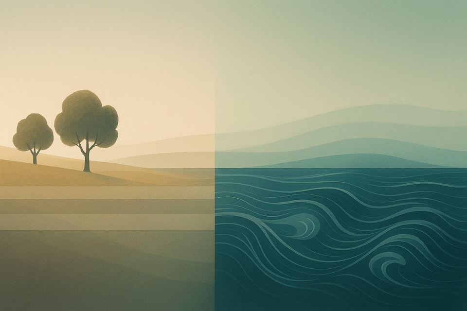 Cover artwork (cover.png) for the article titled Investing vs. Trading: Two Paths Through the Market.