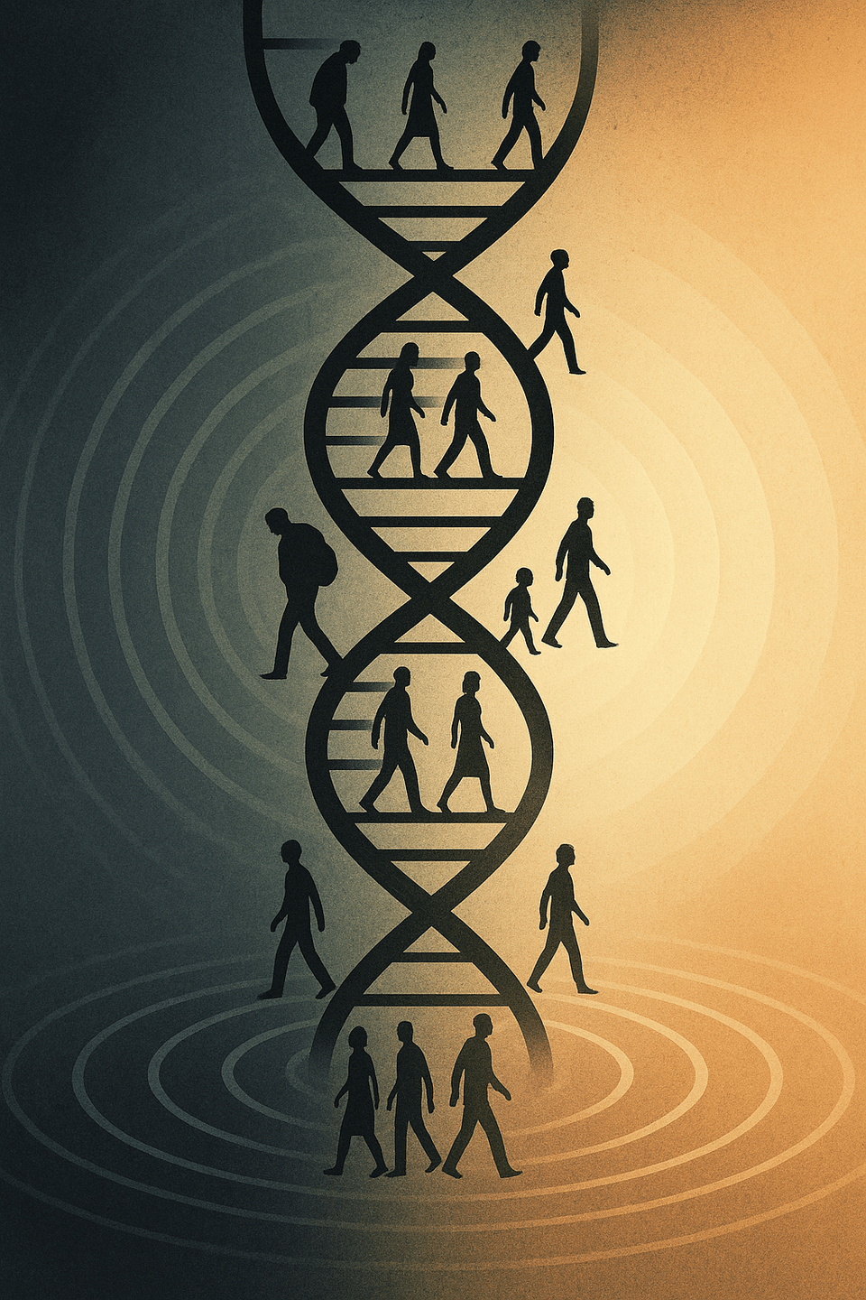 Cover artwork (cover.png) for the article titled The Inheritance of Shadows: Epigenetics, Trauma, and the Choice of Renewal.