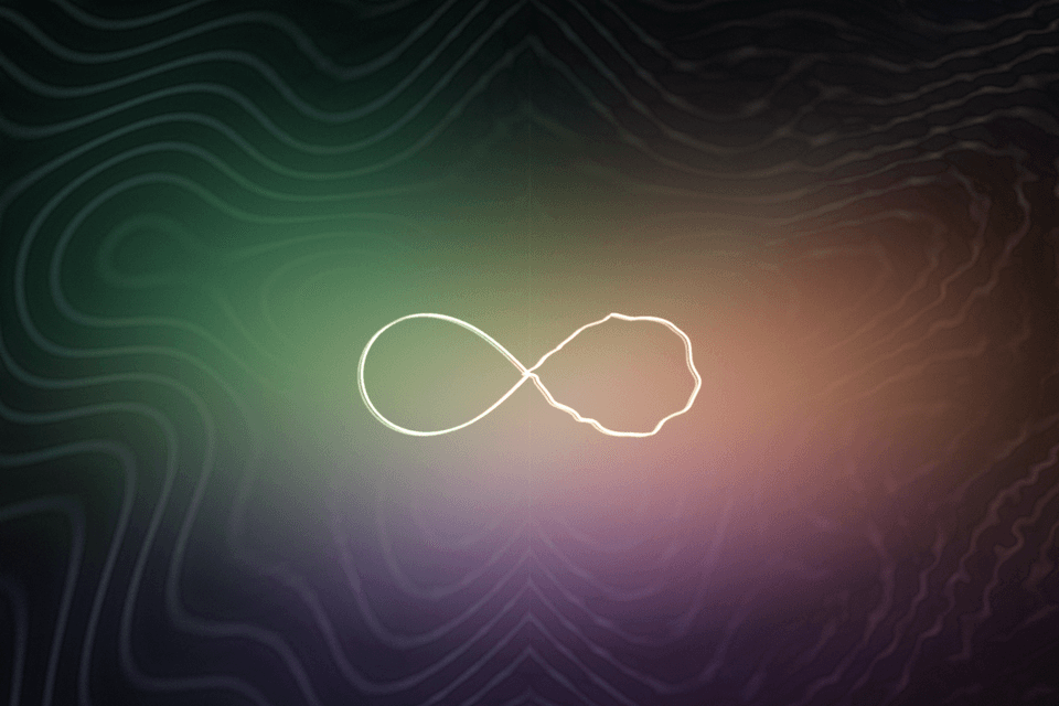 Abstract mirrored geometry dissolving into ripples and organic asymmetry.