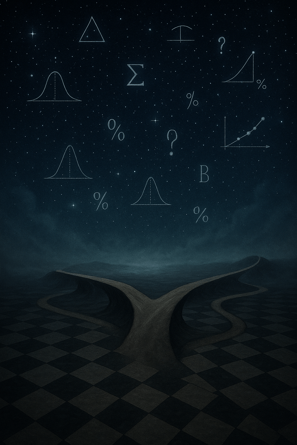 Cover artwork (cover.png) for the article titled The World in Motion: Living in a Landscape of Probabilities.