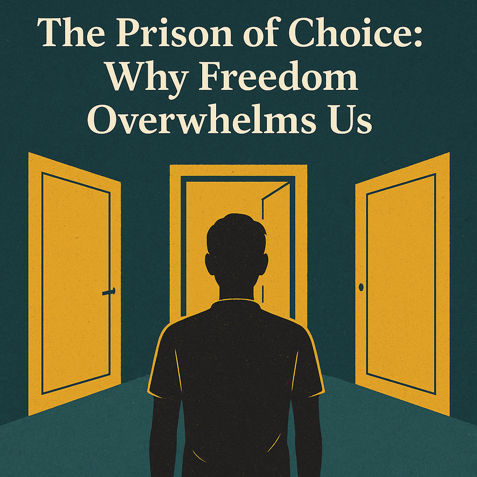 Cover artwork (cover.png) for the article titled The Prison of Choice: Why Freedom Overwhelms Us.